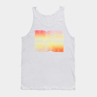 Boho yellow nature paint stripes Tank Top